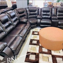 3 Piece Reclining Sectional Couch By Ashley Furniture 🌟No Needed Credit Check 💛 $39 Down Payment with Financing