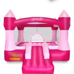 Cloud 9 Princess Bounce House with Stakes and Repair Patches without Blower