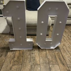 Foam #10 Marquees numbers 