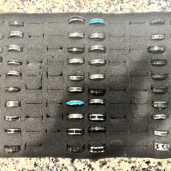 Lot of Men’s Tungsten Rings in various sizes! 200 rings total!