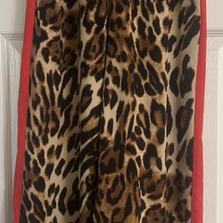 Leopard Print Stripe Pant