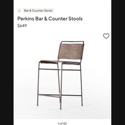 Pottery Barn Bar Stools Pair 