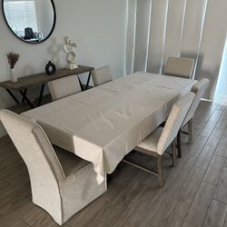 8ft Table With 6 Chairs 