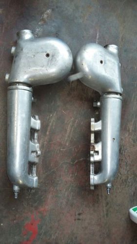 455 olds Glenwood Aluminum Marine Exhaust Manifolds with Snail Risers $250.00