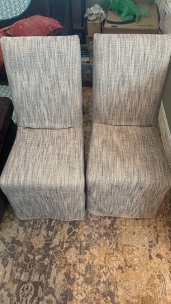 Two Cisco Brothers Chairs w/ Custom Wool Fabric
