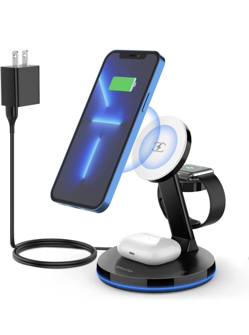 Weetla 3 in 1 Magnetic Wireless Charger Stand,