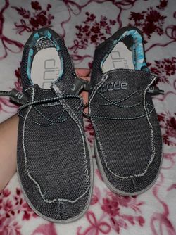 Hey Dude Wally Sox Slip-Ons – Charcoal. Men Size 7