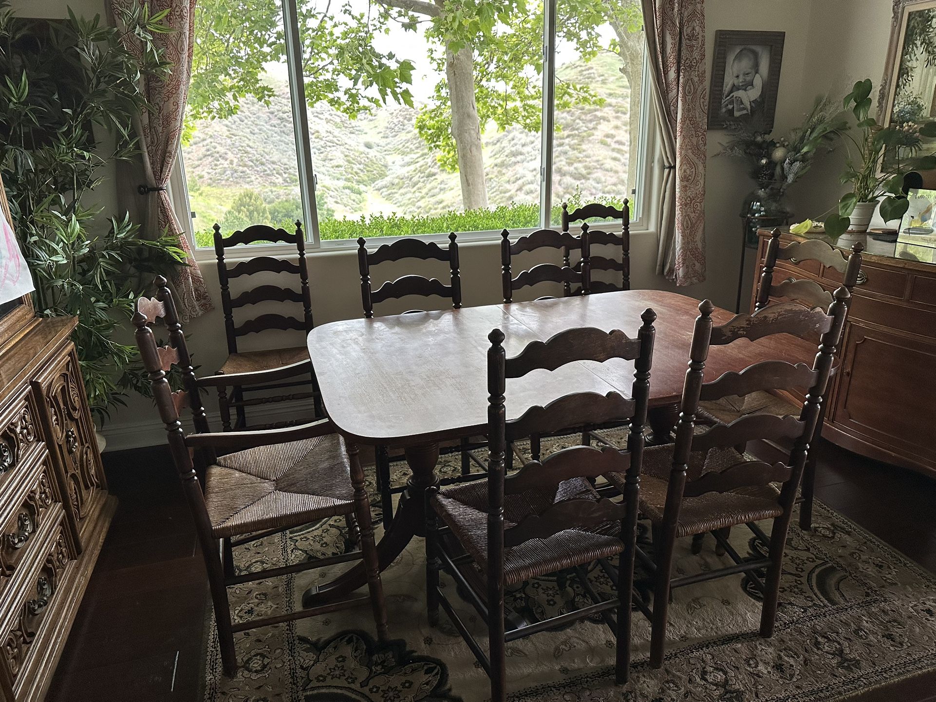 Antique Dining Room Table And Chairs
