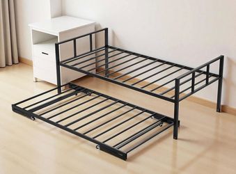 Twin Size Daybed Frame, Day Bed with Trundle