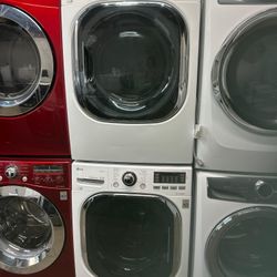 LG SET STEAM WASHER AND GAS DRYER JUMBO 👌 