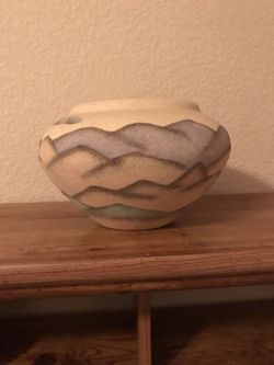 Sand art pottery