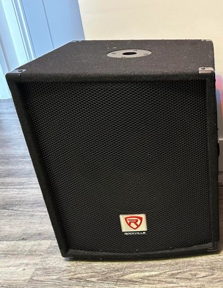 Rockville SBG1128 12" 800 Watt Passive Pro DJ Subwoofer MDF Cabinet/Pole Mount