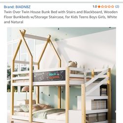 Twin Over Twin Bunk Bed 