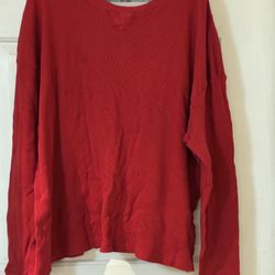 Essentials By Seven Apparel Red Men’s Size 4XL Thermal Top