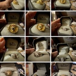 Men’s 14K Gold Plated Rings Various Sizes And Styles ..Meet In Community To Try On 