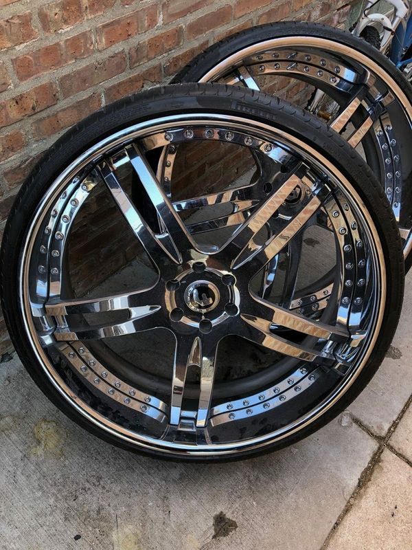28 inches Chrome wheels 6 lugs 28 inch tires 795.00 30 inches