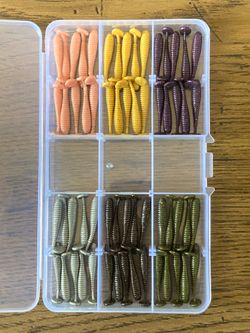 Fishing Lures- 60 piece 1.5 inch Paddle Tail Kit