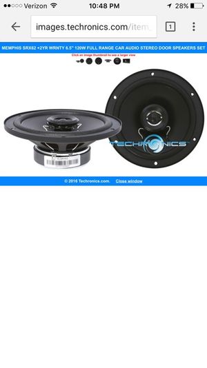 Memphis Car Audio 6 1 2 Speakers For Sale In San Jacinto Ca
