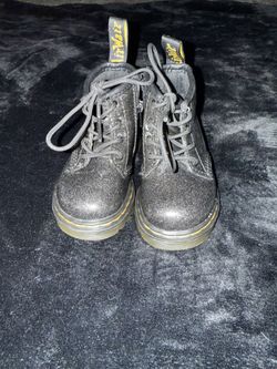 Black Glitter Toddler Dr Martens