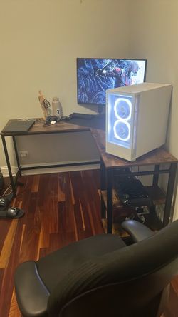 L shaped desk 54x20in