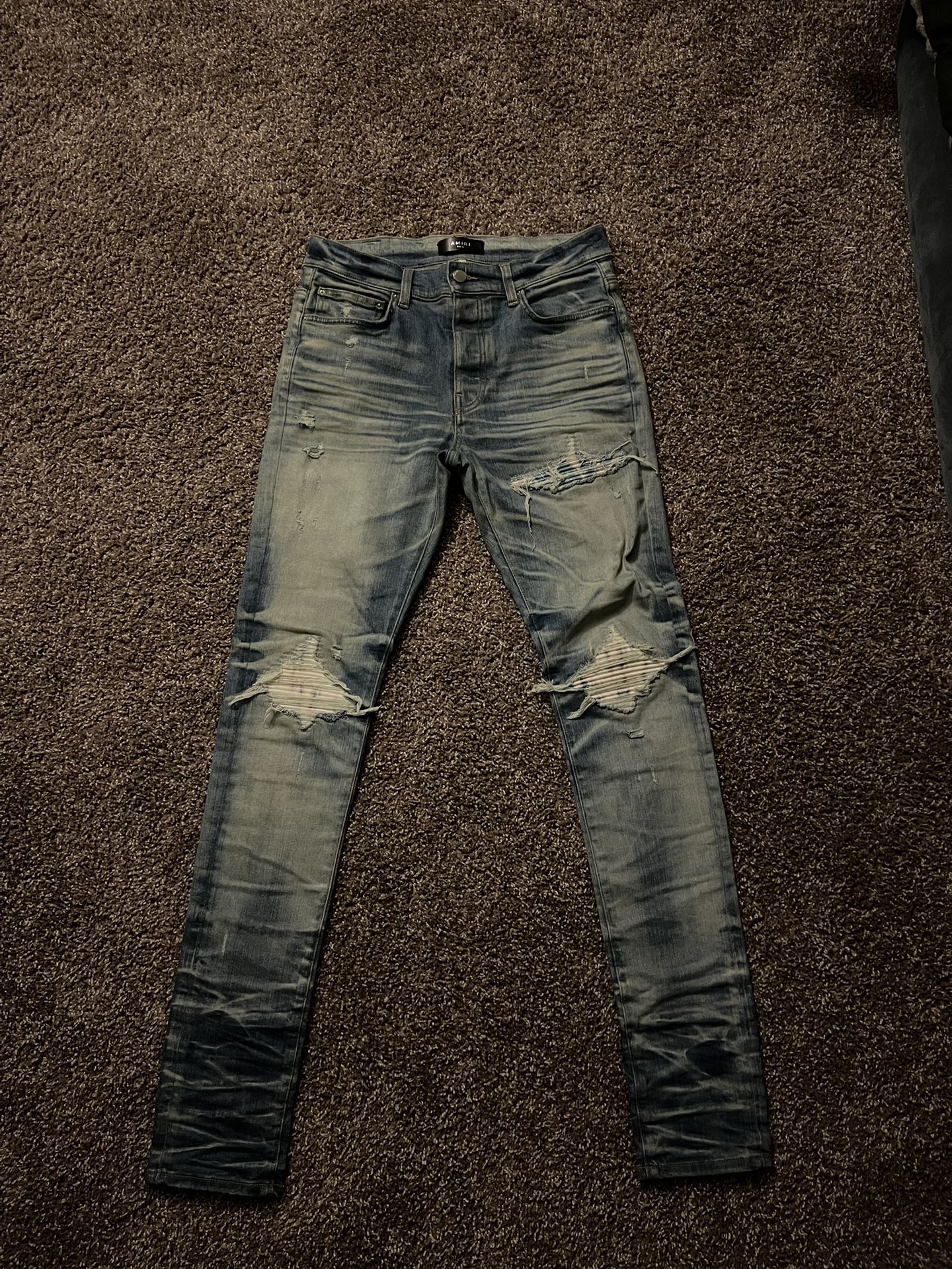 Amiri MX1 “Blue/Tan” Patches Size 32