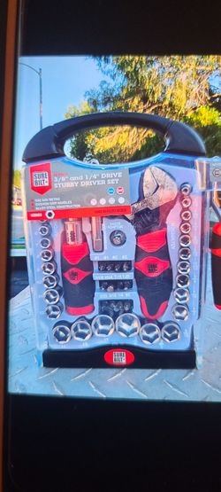 SURE-BILT 45 PIECE  3/8 " & 1/4 " STUBBY DRIVER SET