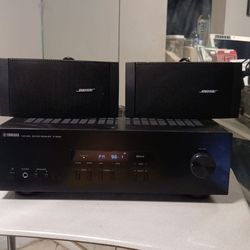 Yamaha Sound receiver And Bose Speaker 