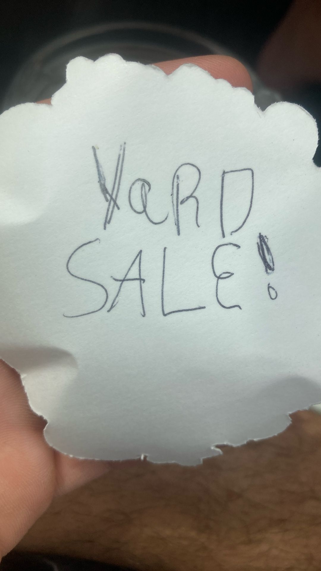 YARD SALE