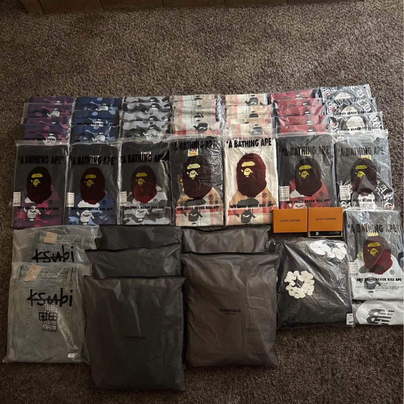 Bape Shirts, Purple Jeans, Ksubi Jeans And More 
