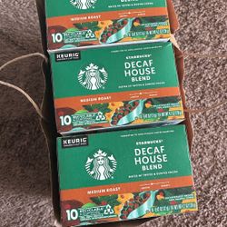 Starbucks K Cup Pods Decaf House Coffee