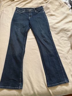 Q Baby Jeans size 11/12 X 34 Blue Denim No Gap Waist