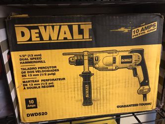Dewalt 1/2” high speed variable speed hammer drill 10 AMP