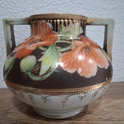 Antique Hand Painted Porcelain Vase