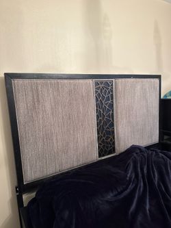 Beautiful king size bed with two nightstands