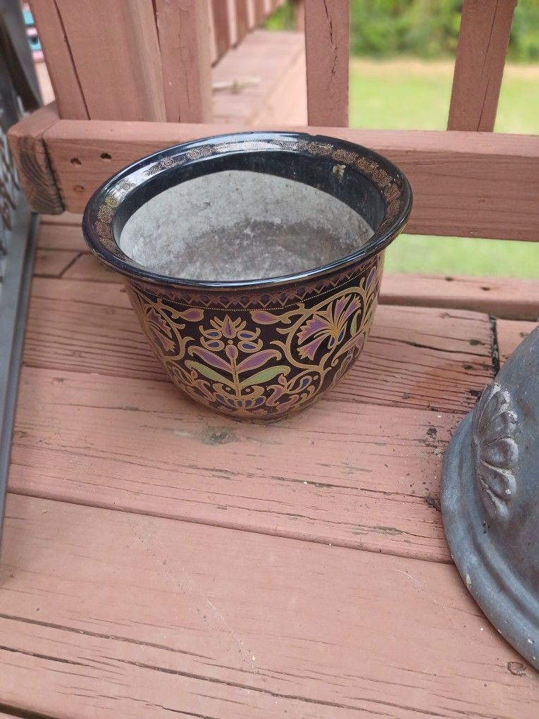 two ceramic Flower pots