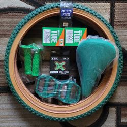 NEW Bicycle Bmx Parts Bundle 20" Green Classic