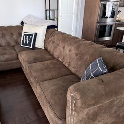 Brown sectional - pet friendly Home