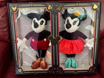 Disney Mickey & Minnie 1933 Vintage Plushie Set