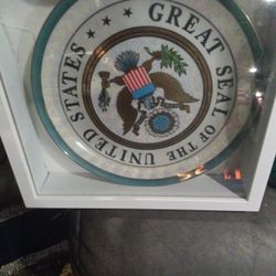 Great Seal Of The United States Plate Shadow Box