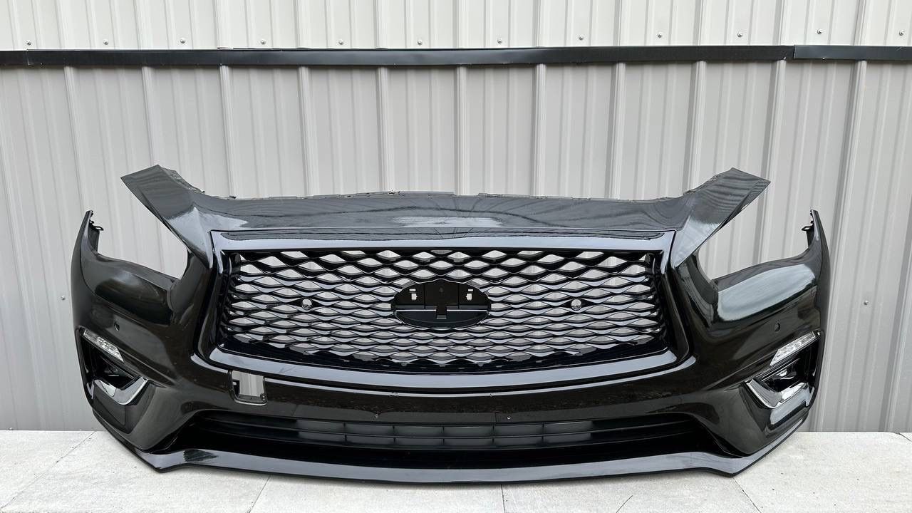 BLACK INFINITI Q50 FRONT BUMPER 2018 2019 2020 2021 2022 2023 2024