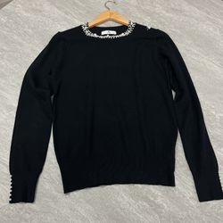 Suéter Con Perla’s En El Cuello Muy Bonito