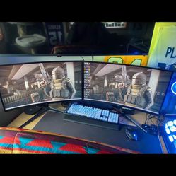 27” Curved Gaming Monitors (2) For Sale