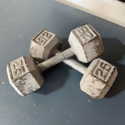 2 X 25lb Dumbbells 