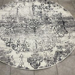 New 8x8 Round Area Rug 