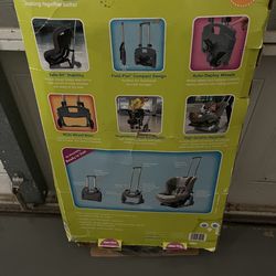 Brica Roll ‘N Go Smart Move Car Seat Transporter Carrier Gray