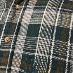 Vintage Carhartt Button Up Shirt 🇺🇸 UNION MADE Plaid Flannel Mens LARGE TALL