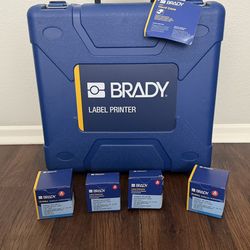 Brady M611 Bluetooth Label Printer with Workstation Product,Wire ID Software and Hard Case