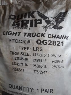 SECURITY QUICK GRIP TRUCK CHAINS