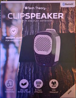 Tech Theory ClipSpeaker Bluetooth Speaker