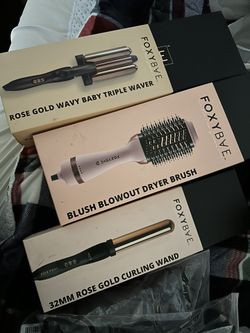 Foxy Bae Wavy , Blowout Brush , Curling Iron